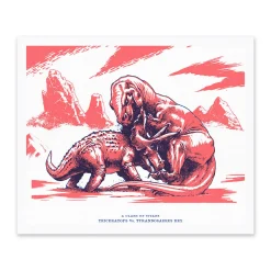 Natural History Museum Prints*A Clash Of Titans Riso Print (12x10)