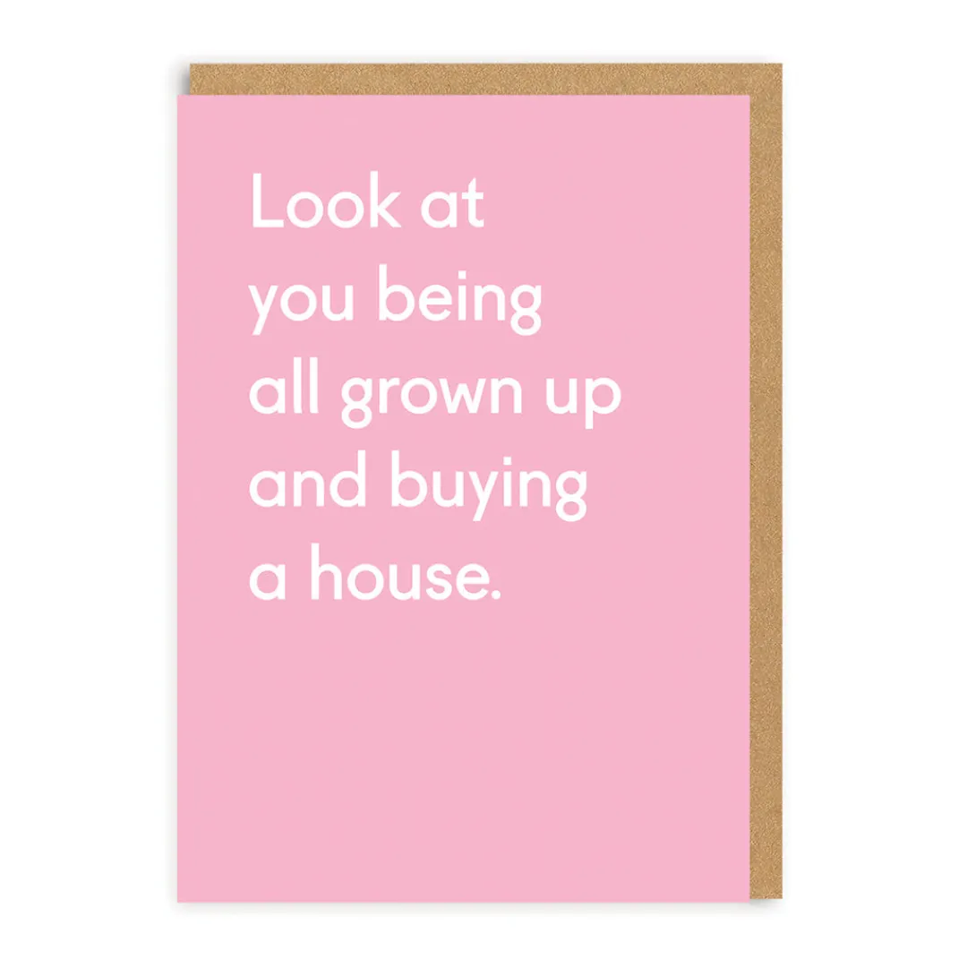 Twin Pines Congratulations|New Home*All Grown Up Buying A House Card | New Home Card | Ohh Deer