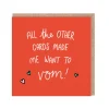 Charlotte Banks Anniversary|Valentine's Day Cards*All the Other Cards Made Me Want to Vom! Greeting Card