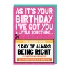 AbiGoLucky Birthday Cards*Always Right Voucher Birthday Card 🎂💌🎉 | Ohh Deer