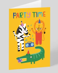 Raspberry Blossom Birthday|Birthday Cards*Animal Party Time Birthday Card | Ohh Deer