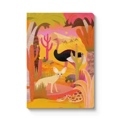 Kaleido Premium Notebooks|Stationery Gifts*Animals of the Sahara Desert A5 Paperback Notebook
