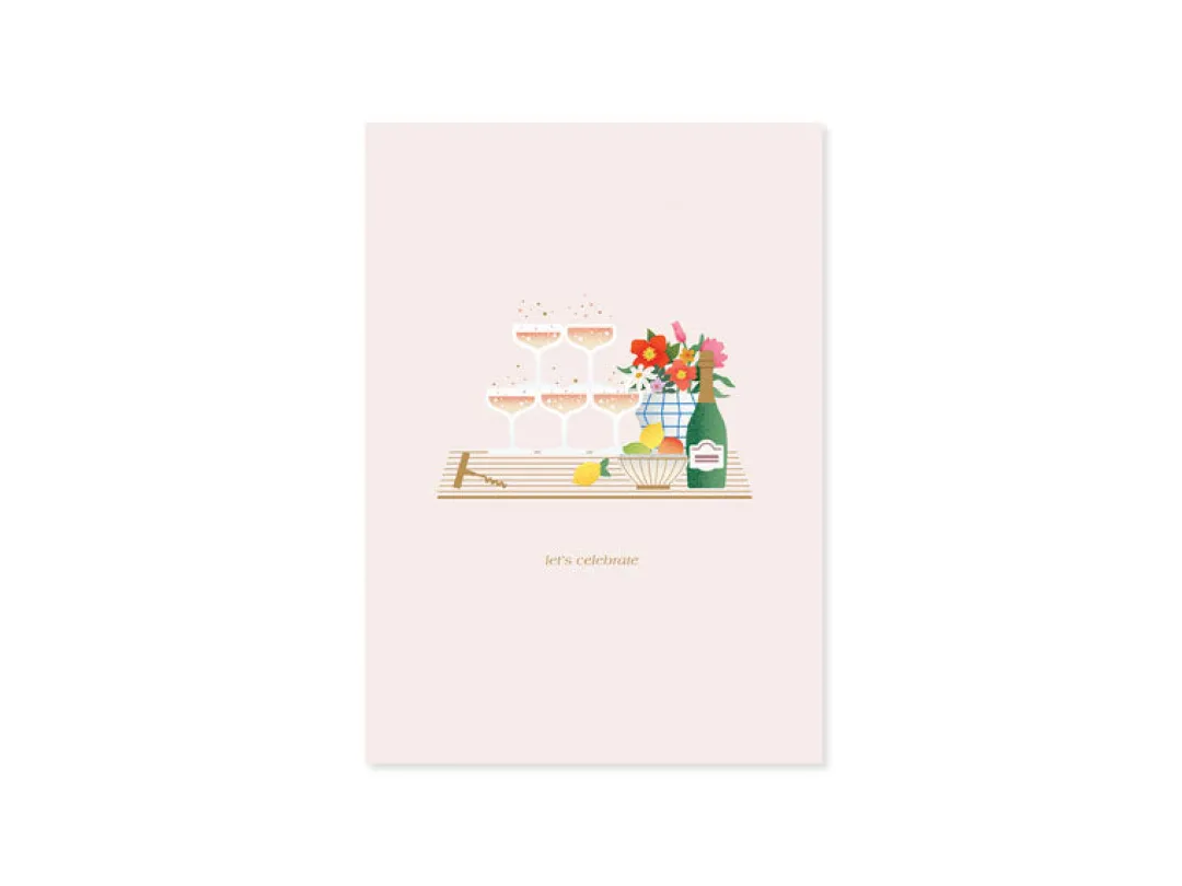 UWP Luxe Pop Up & 3d Cards*Bar Cart 3D Pop Up Greeting Card | Ohh Deer