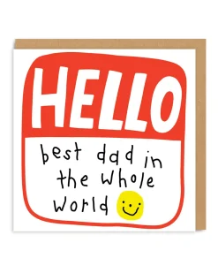 Ohh Deer Father's Day Cards|Birthday Cards*Best Dad In The Whole World Greeting Card