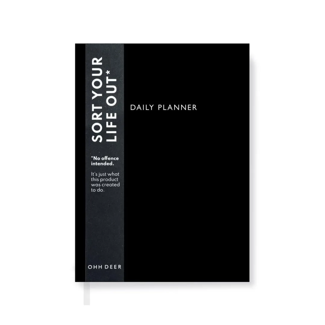 Ohh Deer Daily Planners|Stationery Gifts*Black Daily Planner | Journal |