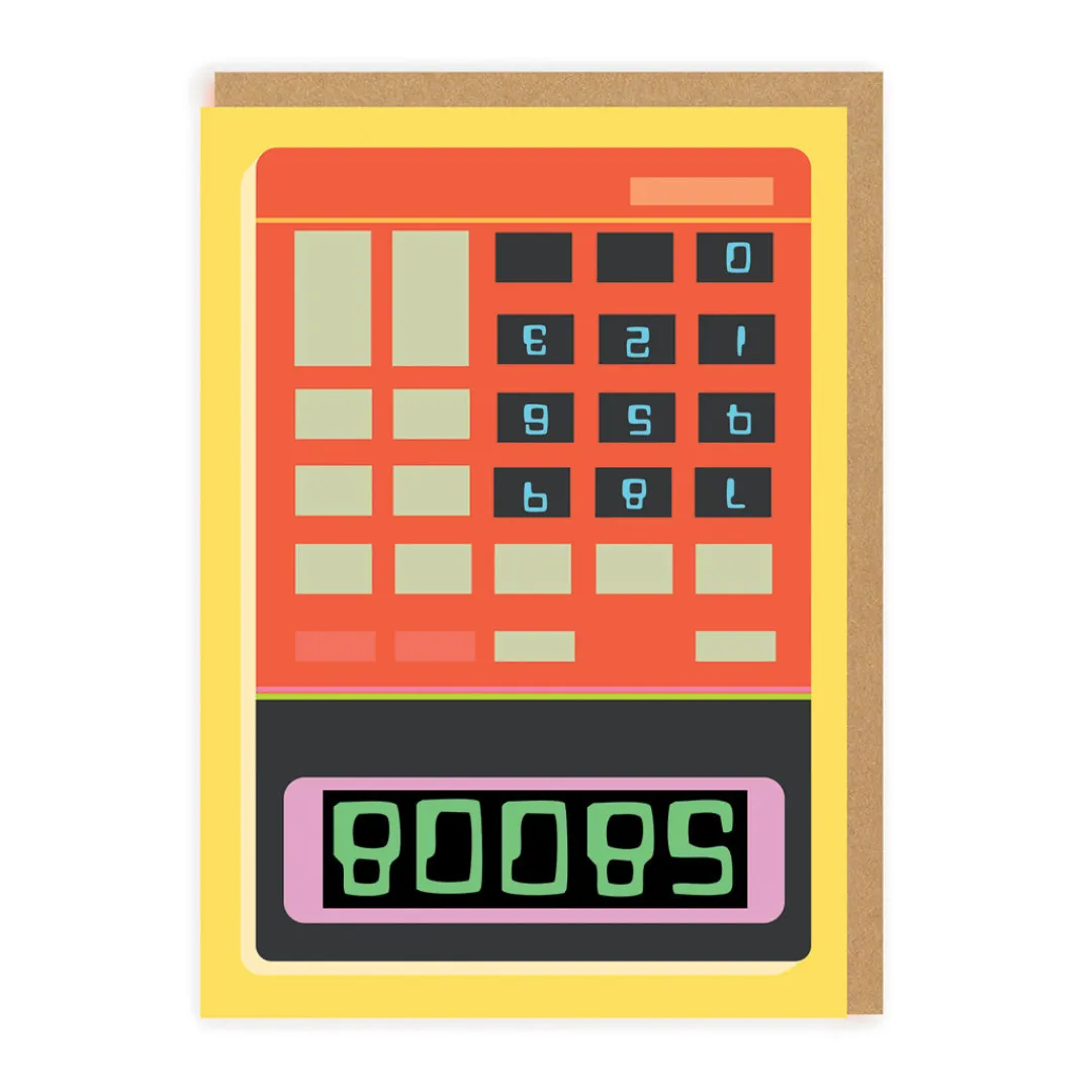 Rude Limited Birthday Cards*Boobs Calculator Greeting Card | Ohh Deer