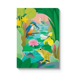 Kaleido Premium Notebooks|Stationery Gifts*British Pond Life A5 Paperback Notebook