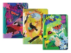 Natasha Durley Premium Notebooks|Stationery Gifts*British Wildlife 3x Stitched Notebook Set (A5 Mini)