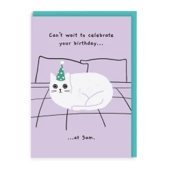 Ken The Cat Birthday Cards*Can't Wait To Celebrate Birthday Card | Ohh Deer