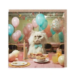 Say Cheese Birthday Cards*Cat At Table Birthday Card - | Ohh Deer