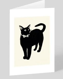 XIAOXIONG Birthday|Thank You*Cat In Bow Tie Greeting Card | Ohh Deer