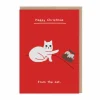 Ken The Cat Christmas Cards*Cat Pudding Christmas Card - | Ohh Deer
