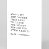 Huckleberry Letterpress Co. Birthday|Birthday Cards*Check For Money Birthday Card | Ohh Deer