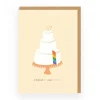 Ohh Deer Congratulations|Wedding*Congratulations Rainbow Wedding Cake Greeting Card