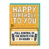 AbiGoLucky Birthday Cards*Control Of TV Remote Voucher Birthday Card 📺 | Ohh Deer