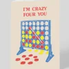 Paper Plane Valentine's Day|Anniversary*Crazy Four You Greeting Card | Ohh Deer