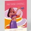 Offensive + Delightful Birthday|Thinking Of You*Crystals Heal The Shit Out Of You Greeting Card | Ohh Deer