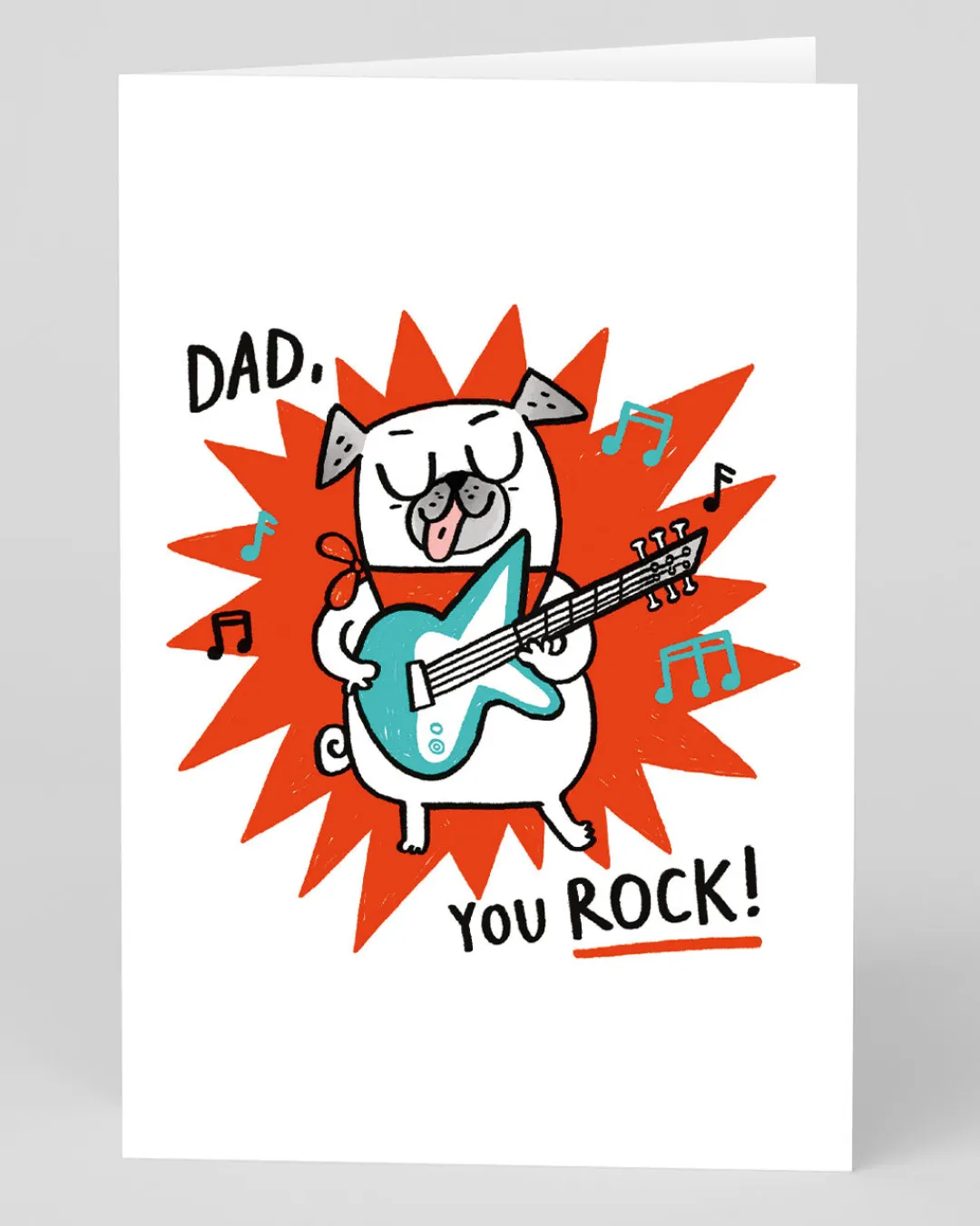 Gemma Correll Father's Day|Father's Day Cards*Dad You Rock Father's Day Card | Ohh Deer