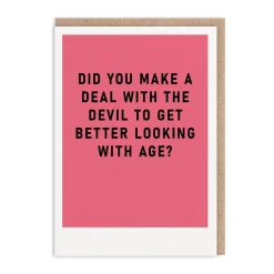 Ohh Deer Birthday Cards*Deal With The Devil Greeting Card