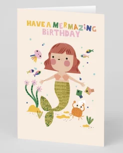 Raspberry Blossom Birthday|Birthday Cards*Delightful Mermazing Birthday Card | Ohh Deer