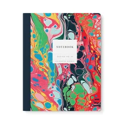 Kaleido Notebooks Under £10|Stationery Gifts*Design No.18 Colourful Marble Exercise Book