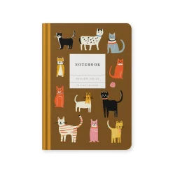 Kaleido Stationery Gifts*Design No.32 Feline Friends Hardback Notebook