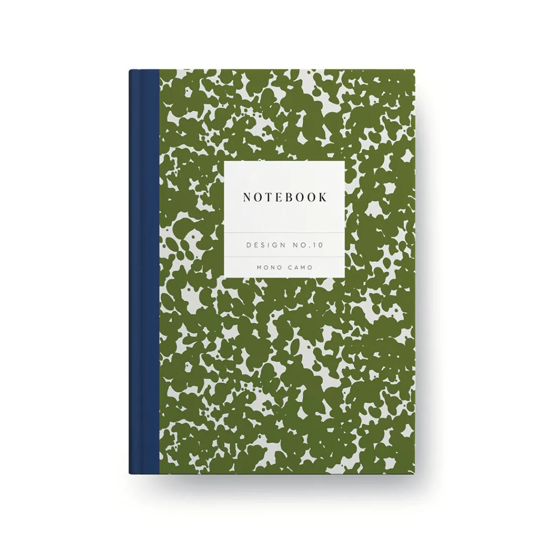 Kaleido Premium Notebooks|Stationery Gifts*Design No.10 Mono Camo Hardback Notebook
