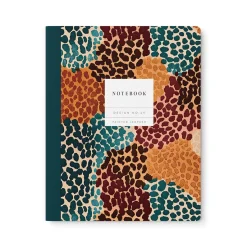 Kaleido Notebooks Under £10|Stationery Gifts*Design No.49 Painted Leopard Exercise Book