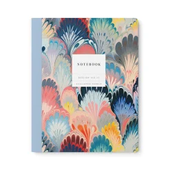 Kaleido Notebooks Under £10|Stationery Gifts*Design No.17 Scalloped Marble Exercise Book