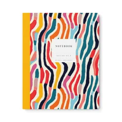 Kaleido Notebooks Under £10|Stationery Gifts*Design No.8 Wiggly Abstract Exercise Book