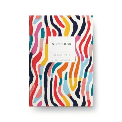 Kaleido Premium Notebooks|Stationery Gifts*Design No.8 Wiggly Abstract Hardback Notebook (OS)
