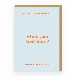Ohh Deer Birthday Cards*Do You Remember Hair? Birthday Greeting Card