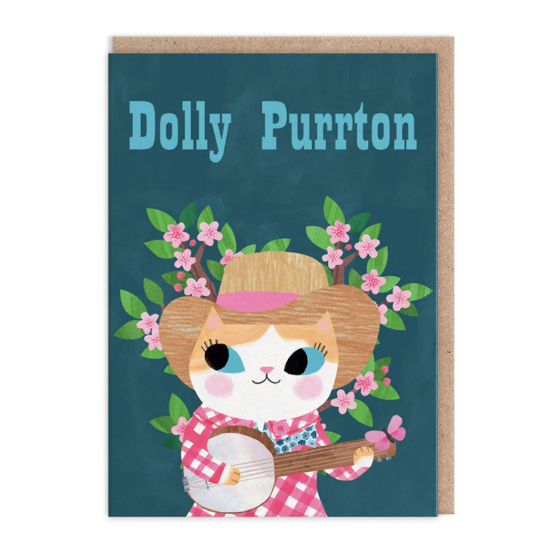 Angela Rozelaar Birthday Cards*Dolly Purrton Greeting Card