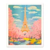Ohh Deer Prints*Eiffel Tower Riso Print (12x10)