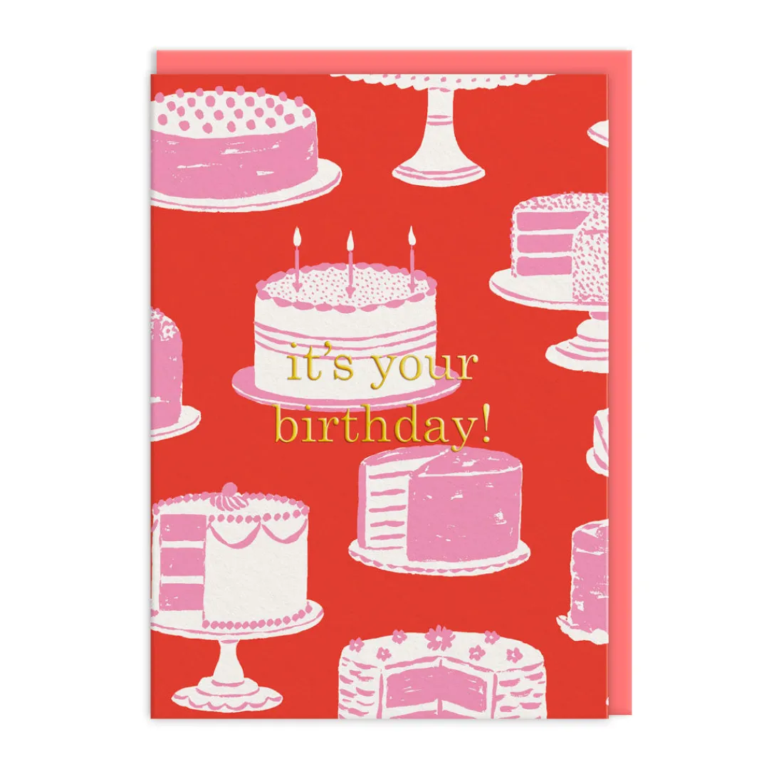 Emily Taylor Birthday Cards*- Cake Stands Happy Birthday Card 🎂 | Ohh Deer