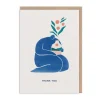 Miles Tewson Thank You*Figure and Flowers Thank You Card - | Ohh Deer