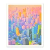 Ohh Deer Prints*Gradient Axo Skyscrapers Art Print