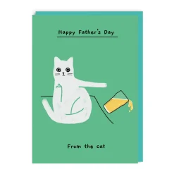 Ken The Cat Father's Day Cards*Happy Father's Day From The Cat Card - | Ohh Deer