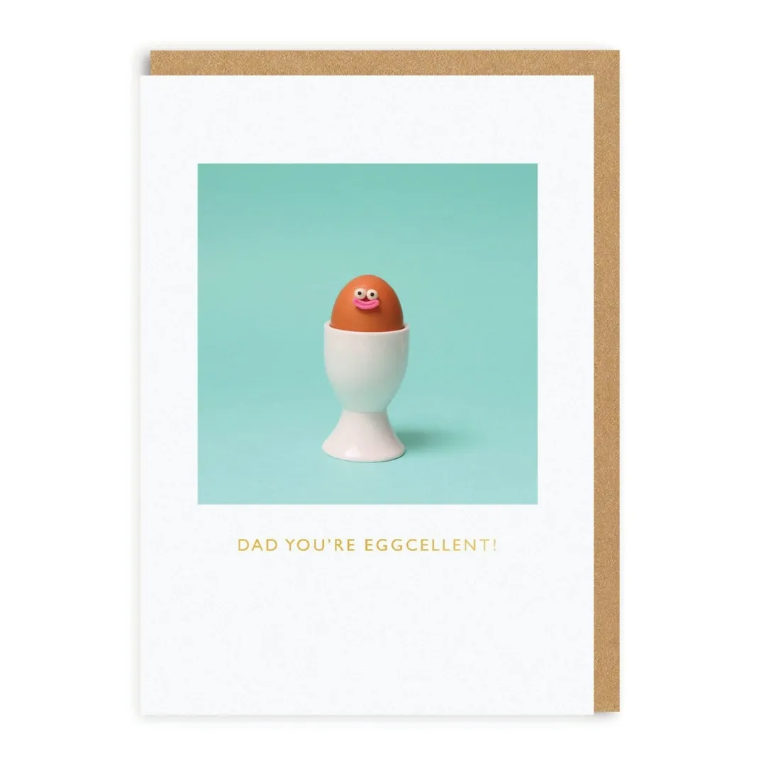 Say Cheese Father's Day Cards*Have An Eggcellent Father's Day! Greeting Card