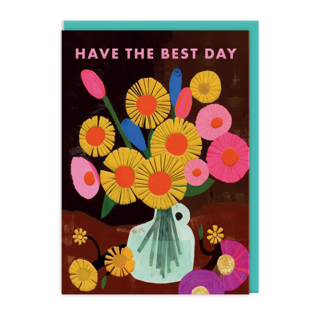 Anisa Makhoul Birthday Cards*Have The Best Day Vase Birthday Card | Ohh Deer