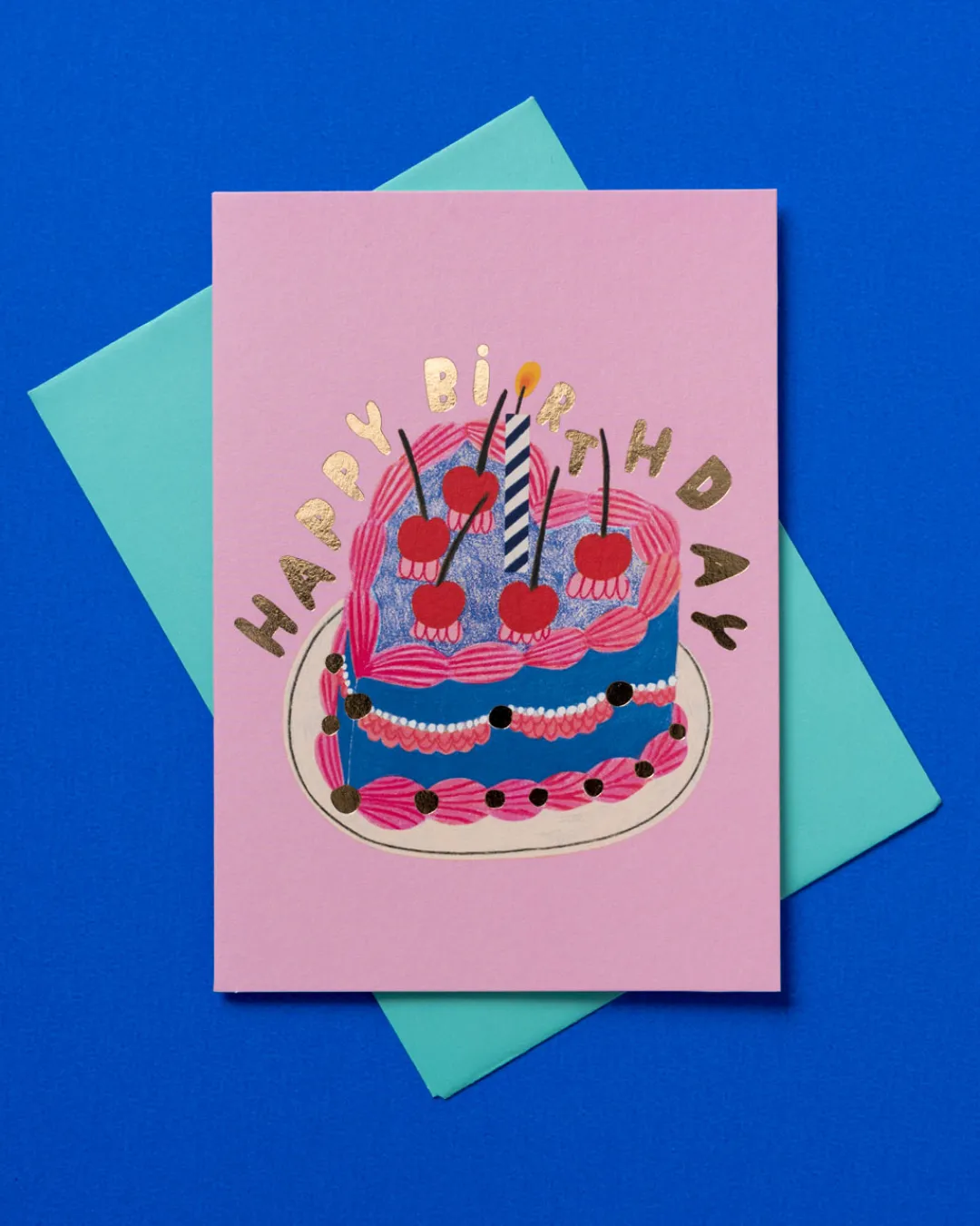Daria Solak Birthday Cards*Heart Cake Birthday Card - | Ohh Deer