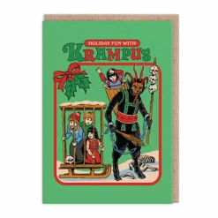 Steven Rhodes Christmas Cards*Holiday Fun With Krampus Christmas Card | Ohh Deer
