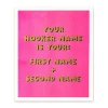 Ohh Deer Prints*Hooker Name Riso Print (12x10)