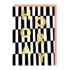 Ohh Deer Congratulations*Hooray Checkerboard Greeting Card
