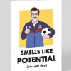 The Red Swan Congratulations|New Job*I Smell Potential Ted Lasso Good Luck Card | Ohh Deer