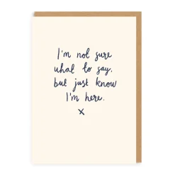 Ohh Deer Thinking Of You|Sympathy*Just Know I'm Here Greeting Card |