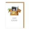 Ohh Deer Good Luck|Congratulations*Leave Already Goodbye Card |