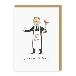 Alex Willmore Father's Day Cards*Licence to Grill Greeting Card