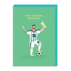 Ohh Deer Birthday Cards*Lionel Messi GOAT Happy Birthday Card |