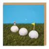 Say Cheese Birthday Cards*Little Tiny People Golf Square Card | Golf Birthday Card | Ohh Deer